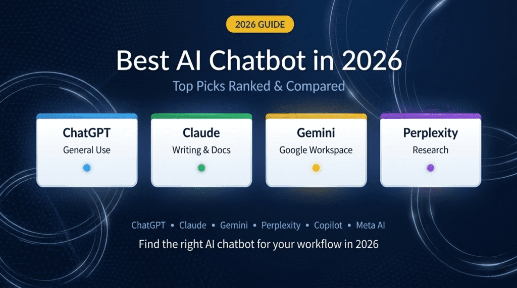 Best AI chatbot in 2026 — ChatGPT, Claude and Gemini comparison chart