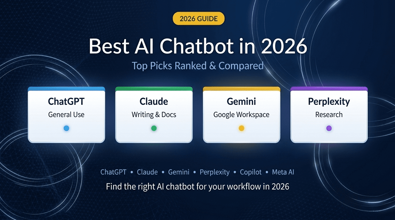 Best AI chatbot in 2026 — ChatGPT, Claude and Gemini comparison chart