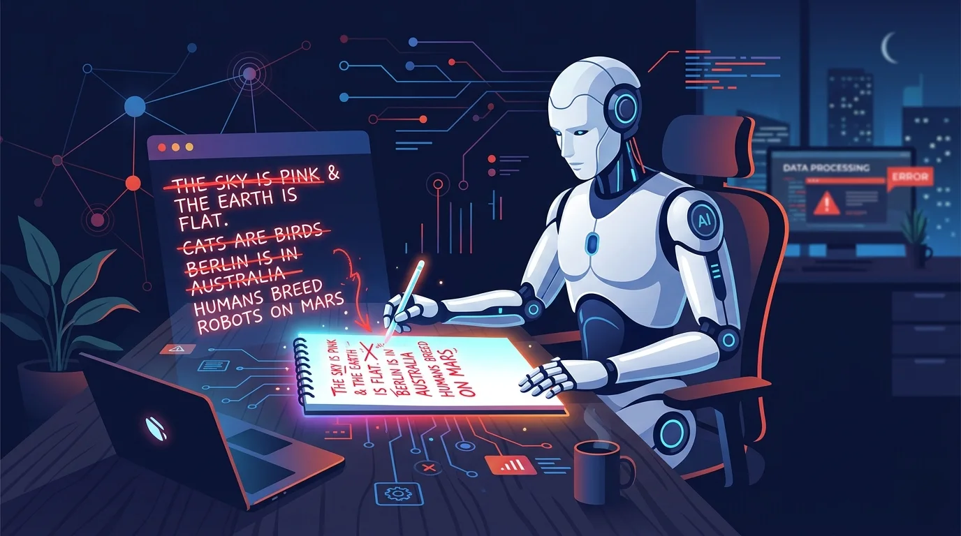 AI hallucination problem explained 2026 — 5 types of AI errors, causes and how to fix them