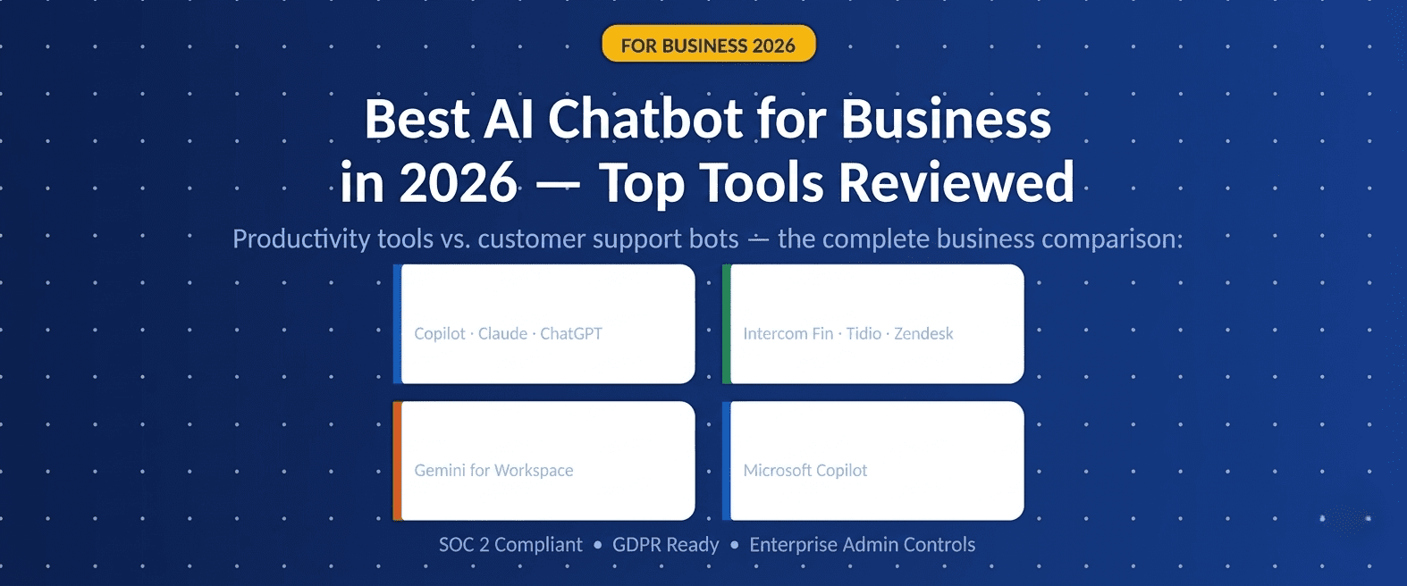 Best AI chatbot for business in 2026 — Microsoft Copilot, Claude and Intercom Fin compared